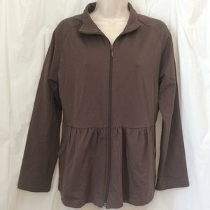 Pink Size L Brown zip up jacket